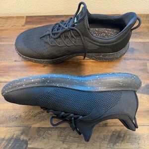 Snibbs Orbit Black Speckle Lace Up Sneakers Mens 11.5 Gym Shoes